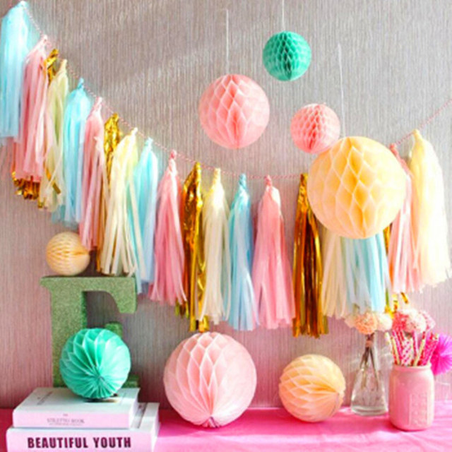 Zestaw 20 sztuk Multicolor bibuła do samodzielnego wykonania wianków z frędzlami dla niemowląt - idealne na prysznic, rocznicę, urodziny, dekorację na przyjęcie ślubne i rzemieślnicze DIY - Wianko - 28