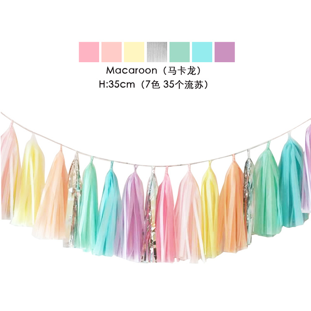 Zestaw 20 sztuk Multicolor bibuła do samodzielnego wykonania wianków z frędzlami dla niemowląt - idealne na prysznic, rocznicę, urodziny, dekorację na przyjęcie ślubne i rzemieślnicze DIY - Wianko - 25
