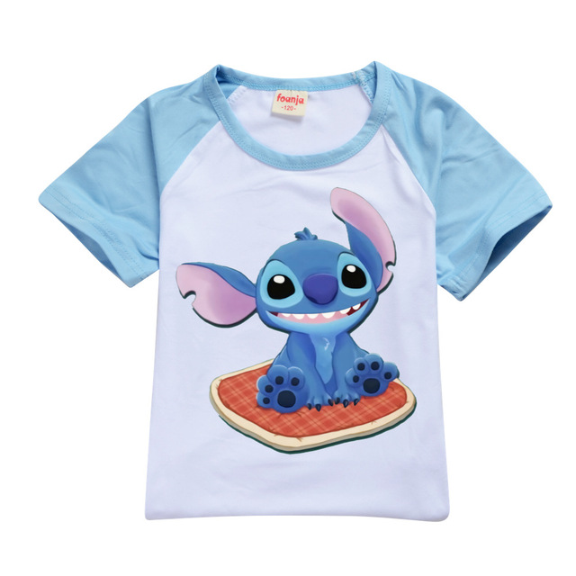 Chłopięcy zestaw 2 częściowy T-shirt i szorty Stitch Chill dla dzieci w wieku 10-12 lat - Wianko - 15