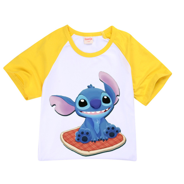 Chłopięcy zestaw 2 częściowy T-shirt i szorty Stitch Chill dla dzieci w wieku 10-12 lat - Wianko - 19