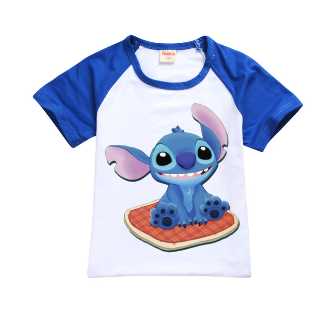 Chłopięcy zestaw 2 częściowy T-shirt i szorty Stitch Chill dla dzieci w wieku 10-12 lat - Wianko - 12