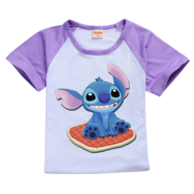 Chłopięcy zestaw 2 częściowy T-shirt i szorty Stitch Chill dla dzieci w wieku 10-12 lat - Wianko - 13