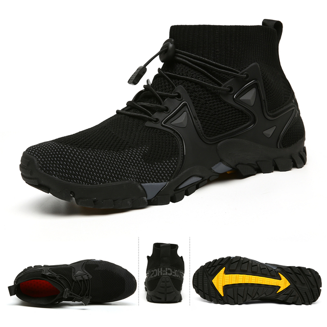 Buty górskie trekkingowe męskie JIEMIAO Mesh - odpowiednie do wspinaczki, miękkie, elastyczne (rozmiar 36-47) - Wianko - 2