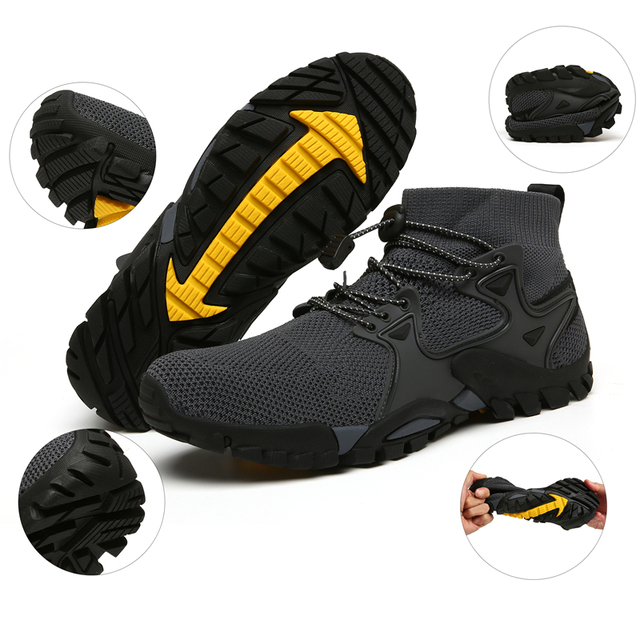 Buty górskie trekkingowe męskie JIEMIAO Mesh - odpowiednie do wspinaczki, miękkie, elastyczne (rozmiar 36-47) - Wianko - 25