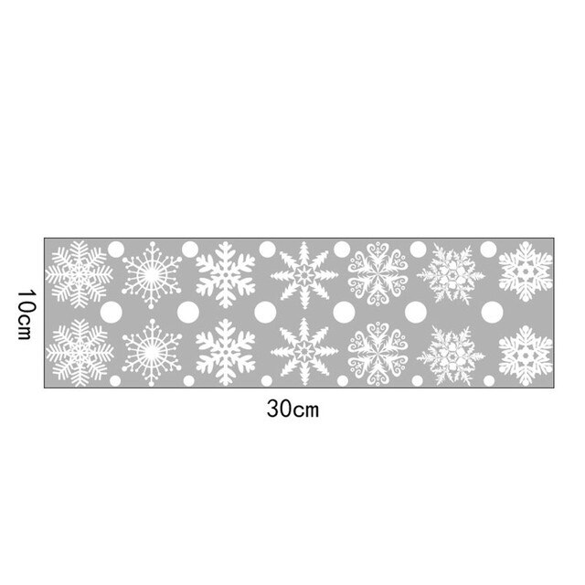 Świąteczne naklejki na ścianę i okno - dekoracje z motywem płatka śniegu na Boże Narodzenie i Nowy Rok 2022 - Wianko - 33