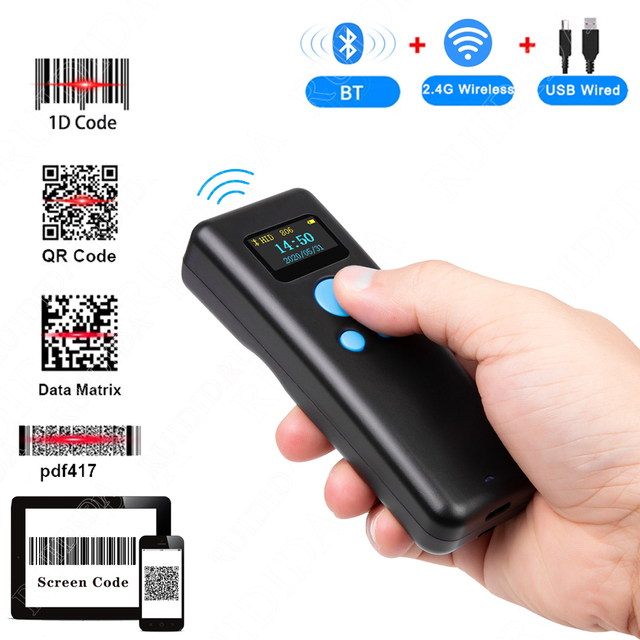 Skaner kodów kreskowych 1D i 2D bezprzewodowy Bluetooth dla iPad/iPhone/PC - Wianko - 2