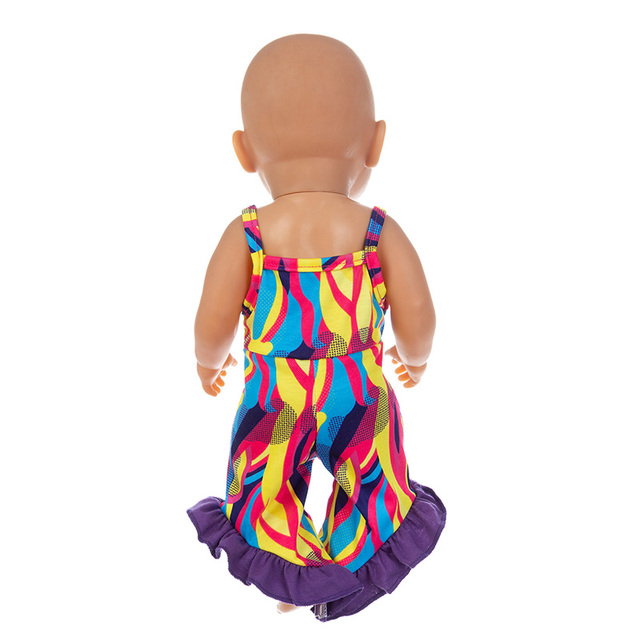 Kombinezon ubranko dla lalki wysokiej jakości, pasujące do lalek o długości 17 cali (43cm). Idealne na urodziny dziecka i festiwal - Wianko - 5