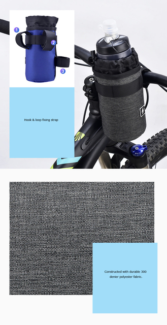 Sahoo 112009 - torba termiczna 750ml na napój rowerowy z izolacją - Wianko - 5