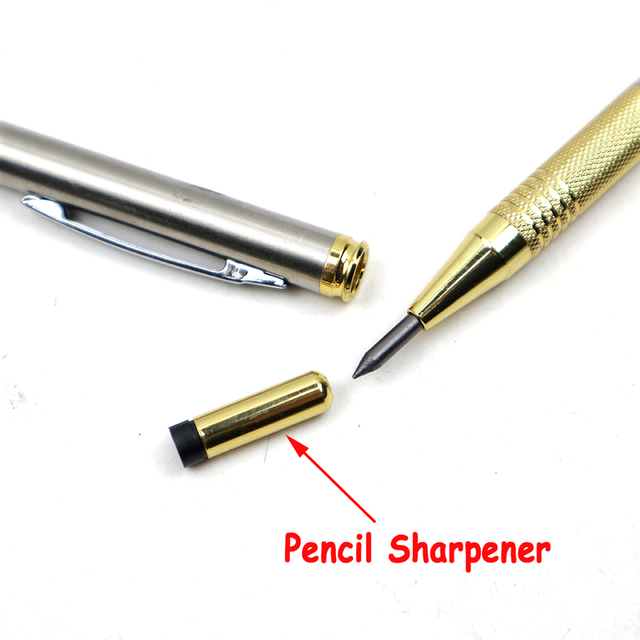 Metalowy ołówek automatyczny 2.0/3.0mm 2B wysokiej jakości dla prac stolarskich - Wianko - 5