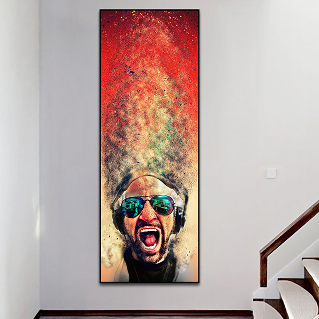 Obrazy Funny fire Canvas - dekoracje salonu w nowoczesnym stylu - Wianko - 6