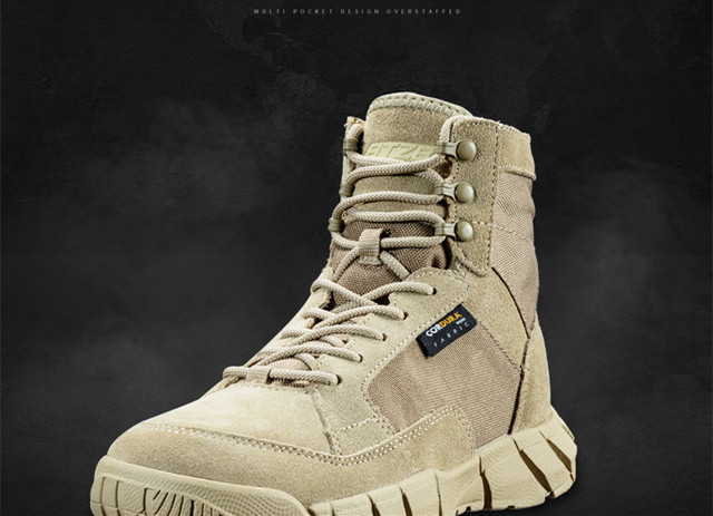 Outdoor Combat - taktyczne wojskowe buty treningowe na pustynię, unisex, wiosna/jesień, ultra lekkie, oddychające, idealne do wspinaczki i obozów górskich - Wianko - 5