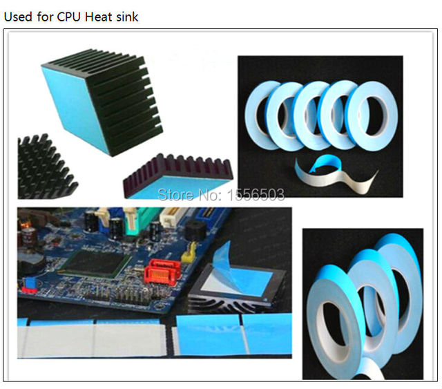 Taśma dwustronnie przewodząca ciepło o grubości 10mm, 15mm i 20mm do montażu chipów LED, modułów PCB oraz chłodzenia procesora CPU - Wianko - 10