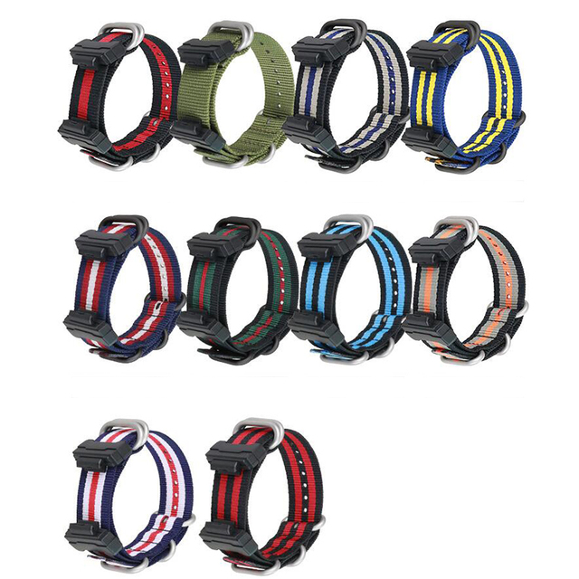 Pasek do zegarka Nylon Canvas 22mm dla Casio G-SHOCK GA110/DW G5600 - wymiana bransoletki z TPU adapterami - Wianko - 4