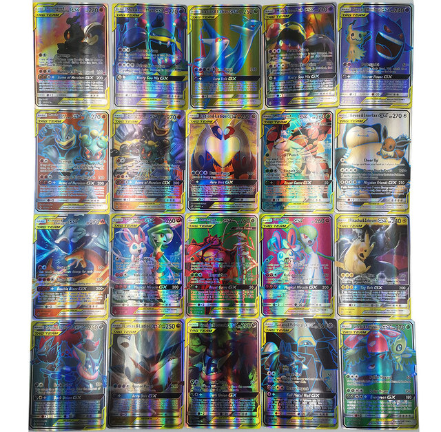 Karta Pokemon kolekcjonerska holograficzna Bord Vmax GX Mega Tag - angielska wersja, dla dzieci, prezent - Wianko - 14
