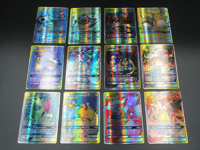 Karta Pokemon kolekcjonerska holograficzna Bord Vmax GX Mega Tag - angielska wersja, dla dzieci, prezent - Wianko - 13