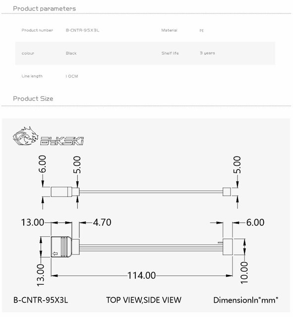 Kabel do świateł ASUS AURA RGB/RBW o długości 10cm - Wianko - 3