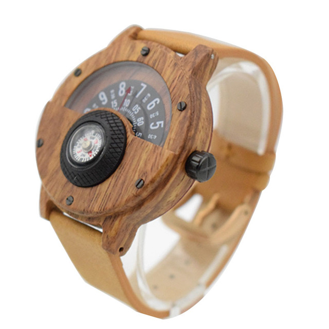 Męskie zegarki na rękę - Twórczy azjatyckie drewniane zegarki kwarcowe z palisandru - Wianko - 10