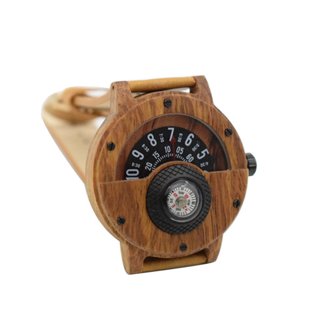 Męskie zegarki na rękę - Twórczy azjatyckie drewniane zegarki kwarcowe z palisandru - Wianko - 7