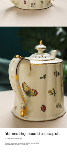 Ceramiczny dzbanek do herbaty w stylu angielskim Ware ogrzewający aromatyczne napoje - Wianko - 10