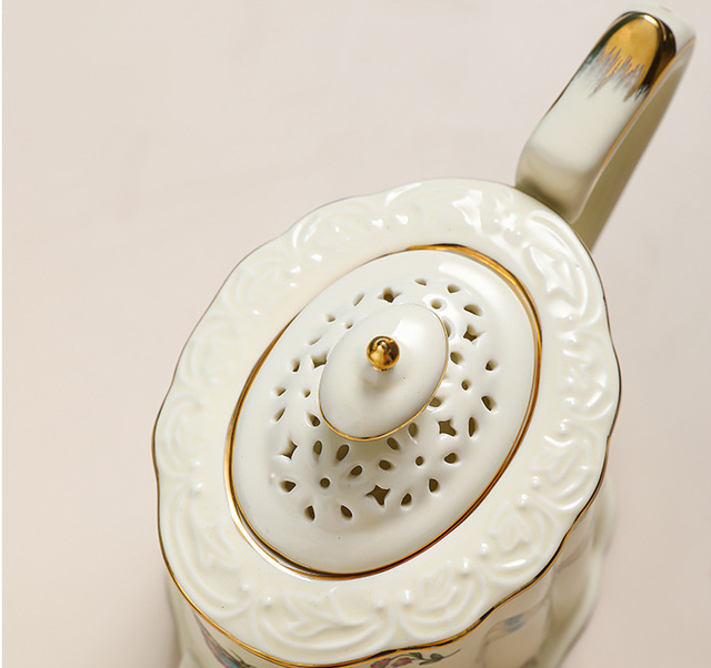 Ceramiczny dzbanek do herbaty w stylu angielskim Ware ogrzewający aromatyczne napoje - Wianko - 12