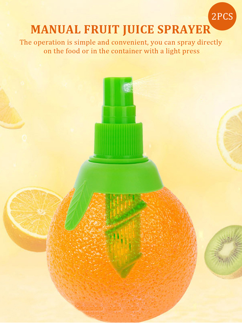 Wyciskarka soków z dwoma rozmiarami w jednym opakowaniu - pomarańczowy sok cytryny, spray mgły - Wianko - 1
