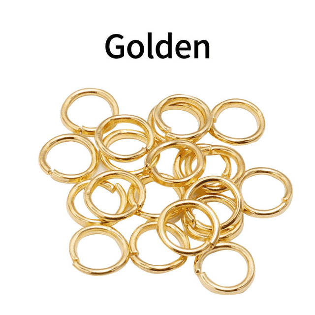 Wysokiej jakości złącza pierścienie dzielone split loop rings do wyrobu biżuterii - 20-500 szt - Wianko - 3