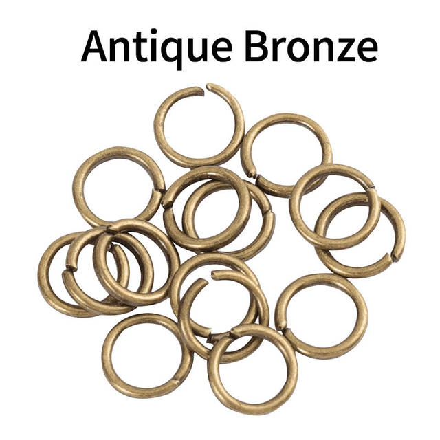 Wysokiej jakości złącza pierścienie dzielone split loop rings do wyrobu biżuterii - 20-500 szt - Wianko - 5