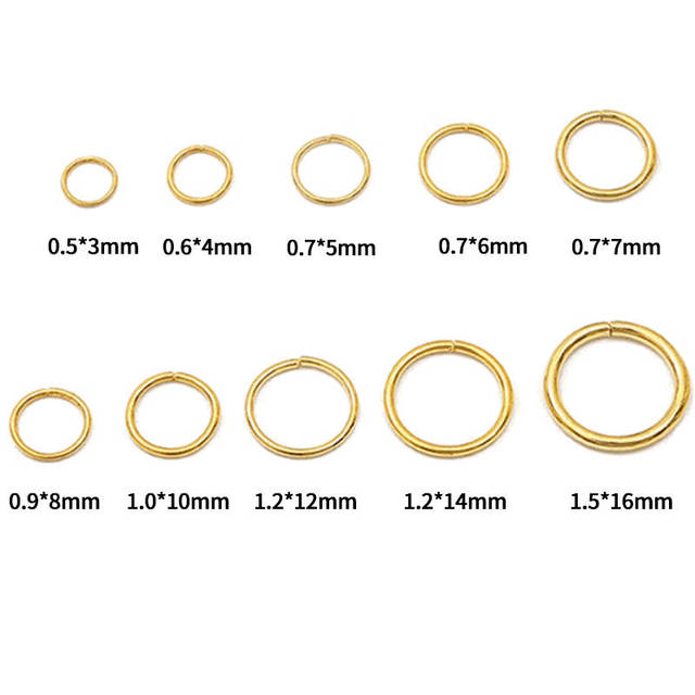 Wysokiej jakości złącza pierścienie dzielone split loop rings do wyrobu biżuterii - 20-500 szt - Wianko - 2