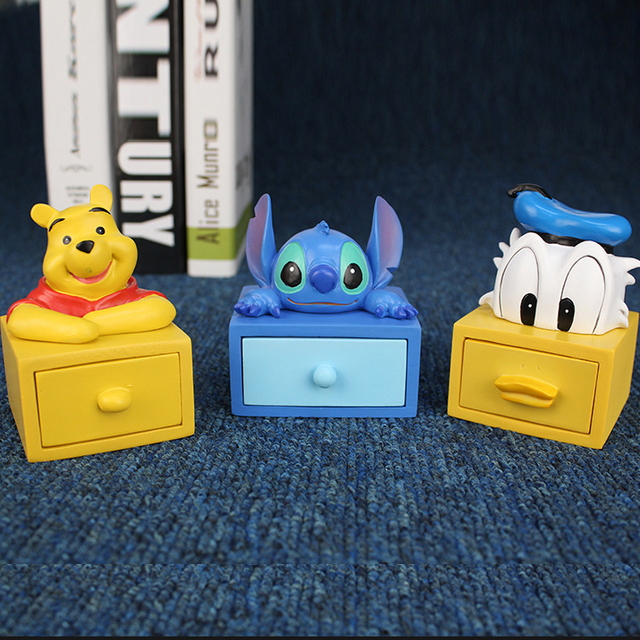 Figurka zabawkowa Mickey Mouse, Donald Duck, Stitch i Puchatek Disney - idealna dekoracja wnętrz dla dzieci - Wianko - 4