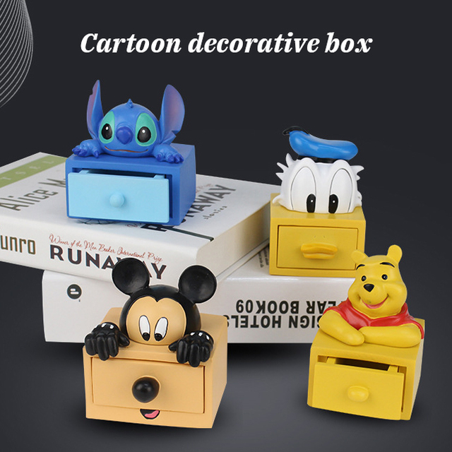 Figurka zabawkowa Mickey Mouse, Donald Duck, Stitch i Puchatek Disney - idealna dekoracja wnętrz dla dzieci - Wianko - 1
