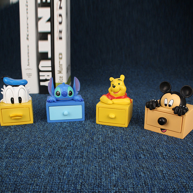 Figurka zabawkowa Mickey Mouse, Donald Duck, Stitch i Puchatek Disney - idealna dekoracja wnętrz dla dzieci - Wianko - 2