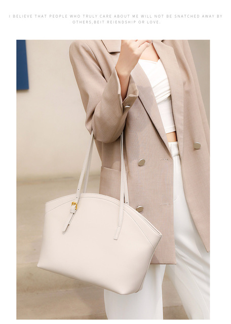 Nowa skórzana damska torba na ramię z dużą pojemnością i modnym designem w 2021 roku - Wianko - 13