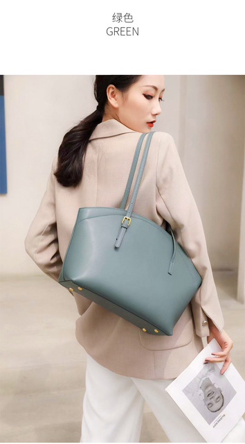Nowa skórzana damska torba na ramię z dużą pojemnością i modnym designem w 2021 roku - Wianko - 16