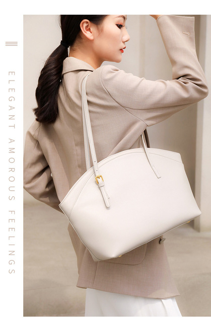 Nowa skórzana damska torba na ramię z dużą pojemnością i modnym designem w 2021 roku - Wianko - 5