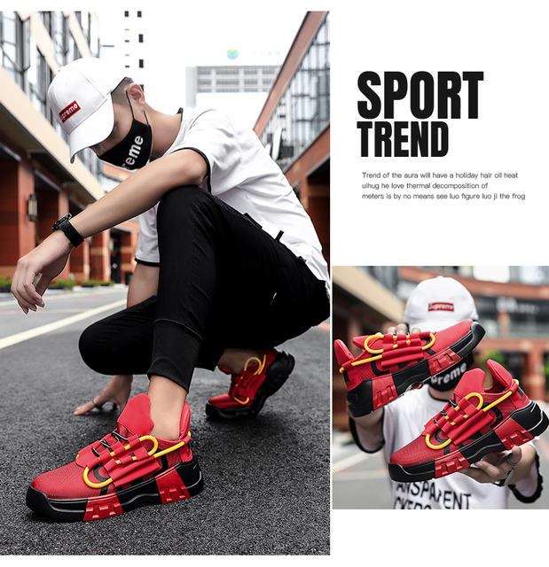 Kobiece buty sportowe męskie na platformie, białe, oddychające, w trendzie, zaprojektowane przez męskiego projektanta, dla mężczyzn - Wianko - 32