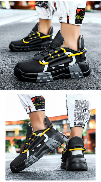 Kobiece buty sportowe męskie na platformie, białe, oddychające, w trendzie, zaprojektowane przez męskiego projektanta, dla mężczyzn - Wianko - 28