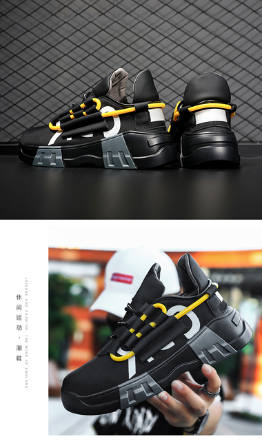 Kobiece buty sportowe męskie na platformie, białe, oddychające, w trendzie, zaprojektowane przez męskiego projektanta, dla mężczyzn - Wianko - 13