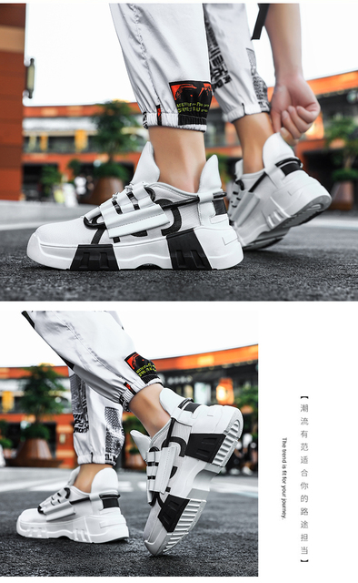 Kobiece buty sportowe męskie na platformie, białe, oddychające, w trendzie, zaprojektowane przez męskiego projektanta, dla mężczyzn - Wianko - 20