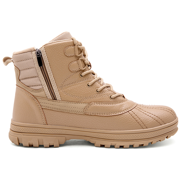 Wodoodporne męskie buty taktyczne specjalne siły wojskowe skórzane buty wysokiej jakości na pustynię Outdoor Men buty trekingowe - Wianko - 11