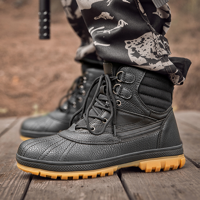 Wodoodporne męskie buty taktyczne specjalne siły wojskowe skórzane buty wysokiej jakości na pustynię Outdoor Men buty trekingowe - Wianko - 24