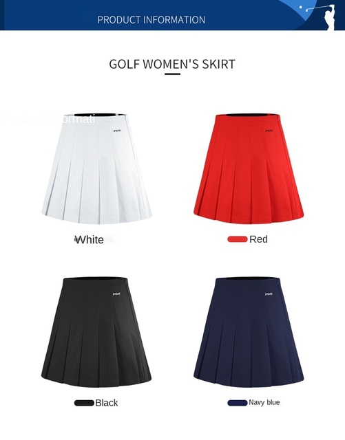 PGM Spódnica golfowa jesień Casual plisowana, krótka spódnica sportowa dla kobiet - QZ071 - Wianko - 2