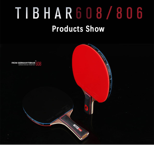 Profesjonalna rakietka do tenisa stołowego TIBHAR 806/608 FL z pryszcze w gumy i prezentem - Wianko - 12
