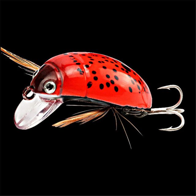 Przynęta wędkarska cykada 38mm/4.1g do połowu ryb, przynęty owadowe Bug, Sea Beetle, pływające woblery dla wędkarstwa basowego i karpiego - Wianko - 5