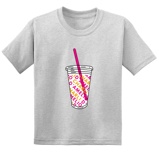T-shirt dziecięcy moda Harajuku Charli D'Amelio 2021, dziewczynki, casual, bawełna - Wianko - 21