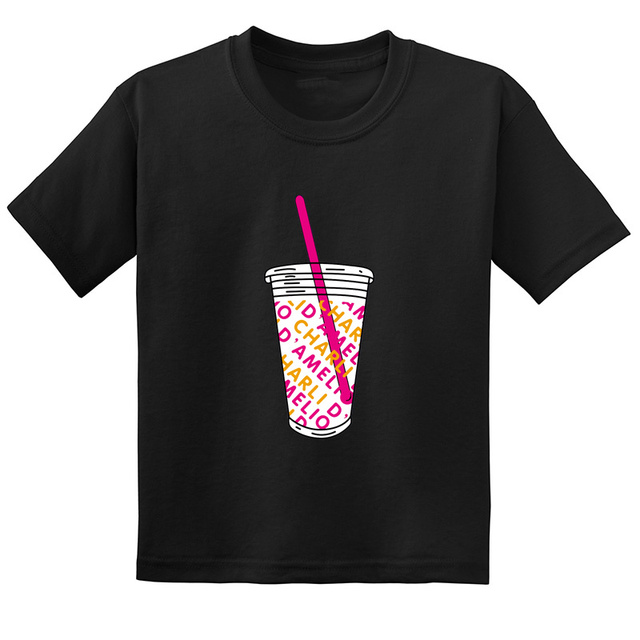T-shirt dziecięcy moda Harajuku Charli D'Amelio 2021, dziewczynki, casual, bawełna - Wianko - 6