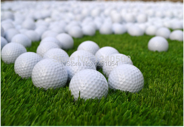 Nowe, 2-warstwowe kluby golfowe z 10 piłkami golfowymi - odległe treningowe, piłki meczowe, 10 sztuk/worek - Wianko - 1