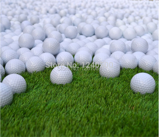 Nowe, 2-warstwowe kluby golfowe z 10 piłkami golfowymi - odległe treningowe, piłki meczowe, 10 sztuk/worek - Wianko - 5