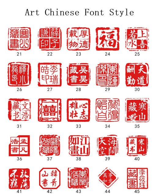Drewniana pieczęć z chińską kaligrafią - personalizowana, przenośna pieczęć z własnym imieniem - artystyczne, wykwintne znaczki - Wianko - 3