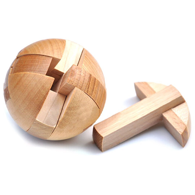 Drewniane Puzzle magiczna kula łamigłówki dla dorosłych i dzieci - Wianko - 4