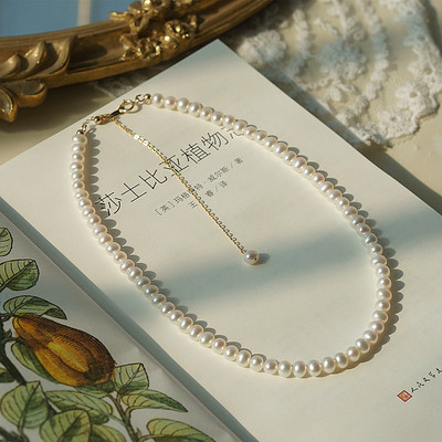 Elegancki biały Choker z perłą dla kobiet - Trendy naszyjnik 2021 - Wianko - 6